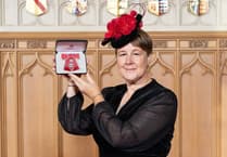 Glangwili nurse Anwen Butten receives MBE at Windsor Castle