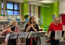 WATCH: Cleddau Flute Choir trio plays folk tunes at Pembroke Dock Library