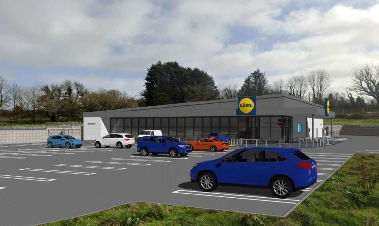 Lidl GB Ltd is seeking permission for a new 1,969sqm store on land at Park House Court, Narberth Road, New Hedges/Tenby. Picture: Lidl