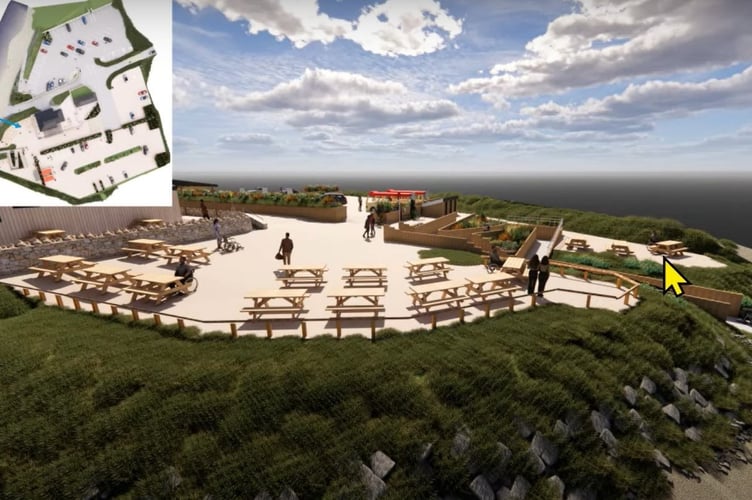 Plans for a new car park and facilities at Newport Sands have been approved. Picture: Pembrokeshire Coast National Park webcast.