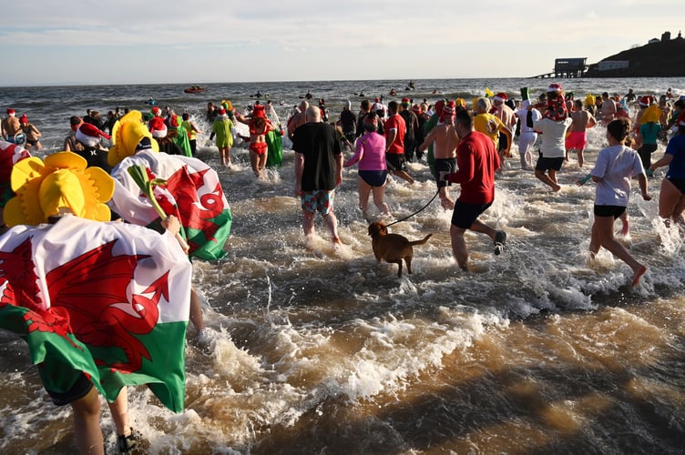 Tenby boxing day swim 2025