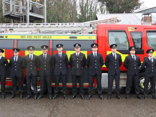 11 wholetime firefighters join Mid and West Wales Fire Service
