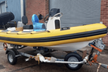 One of the club's safety inflatables