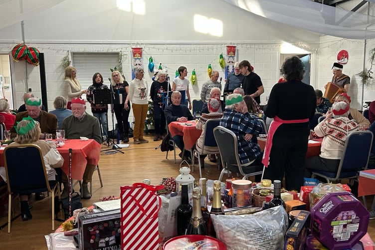 Manorbier Community Christmas Lunch, Giraldus Centre, December 2025