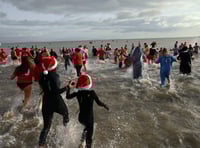 Over 3,300 take the plunge at New Year's Day swim in Saundersfoot