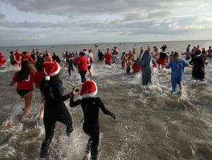 Over 3,300 take the plunge at New Year's Day swim in Saundersfoot