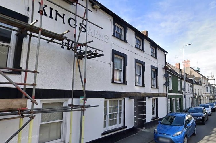 The former Kings Arms Hotel, Dew Street, Haverfordwest. Picture: Google Street View.