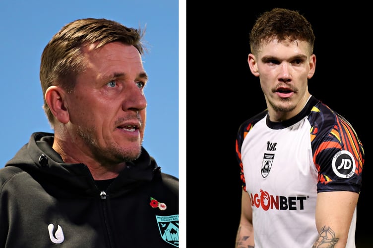 LLANDUDNO, CONWY, WALES - 8th NOVEMBER 2025 - Tony Pennock, Manager of Haverfordwest County is interviewed by Sgorio after Caernarfon Town vs Haverfordwest County in Round 16 of the JD Cymru Premier at the Go Goodwins Stadium, Llandudno (Pic by Sam Eaden/FAW)