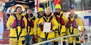 RNLI St Davids hailed for heroics saving sea kayakers