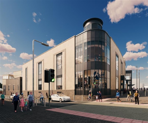 An artist's impression of what the brand-new health and wellbeing centre at the former Debenhams building will look like.