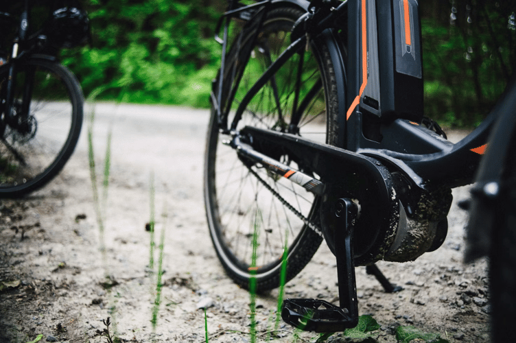 E-bike stock image