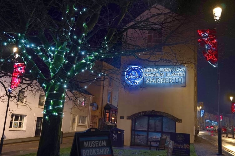 Narberth Christmas lights
