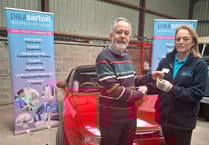 Generous car donation raises £5,500 for Pembrokeshire Hospice