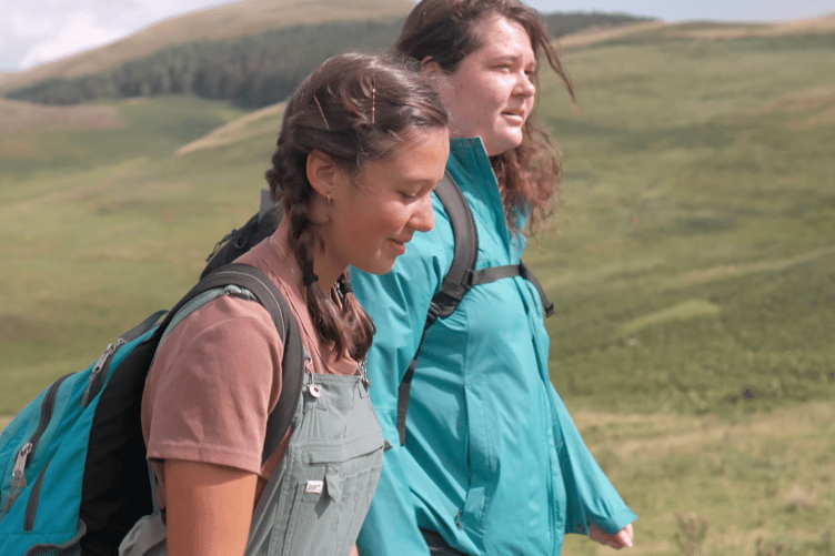 The Way of St Cuthbert leads across rolling hills and valleys