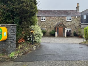 Cottage's new defibrillator for Saundersfoot