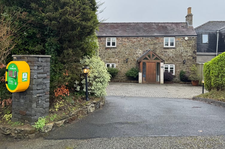 A brand-new defibrillator has been installed at Priory Cottage