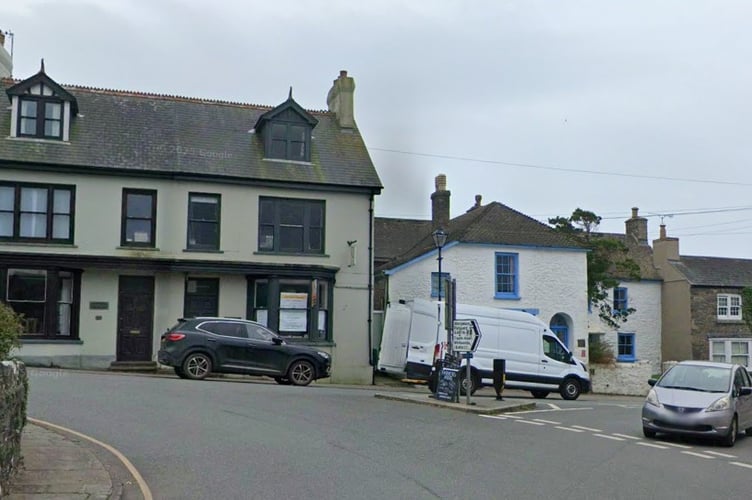 Plans to turn the Old Bank House, 18a Cross Square, St Davids to a café have been approved. Picture: Google Street View.