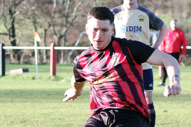 Scott Ferney made it 3-0 for Tenby from the penalty spot