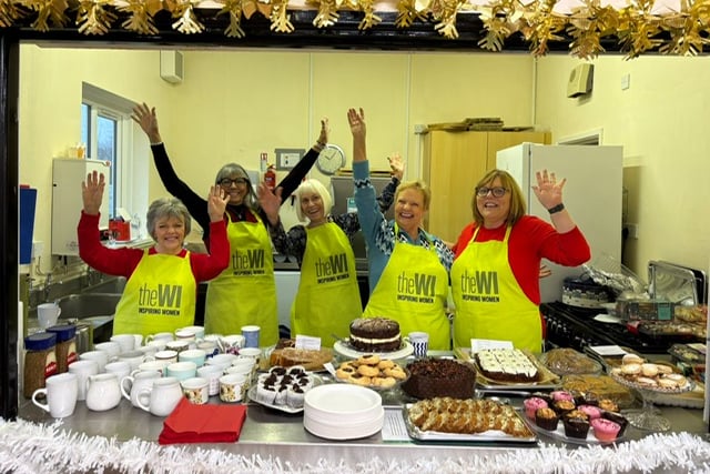 St Florence WI ladies celebrating their successful fundraising campaign