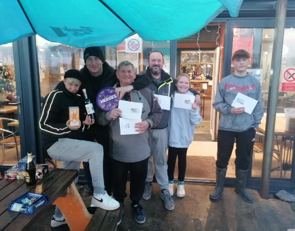 Some of the winners: left to right, Kirsty Culley, Rob Collins, Haydn Cole, Adam Roberts, Wynter Protheroe and Rhys White