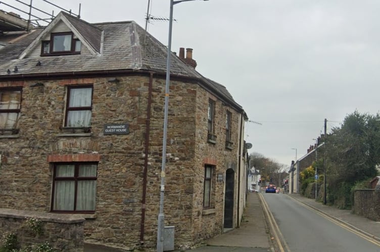 The Normandie House guest house, 1 Merlins Hill, Haverfordwest. Picture: Google Street View.
