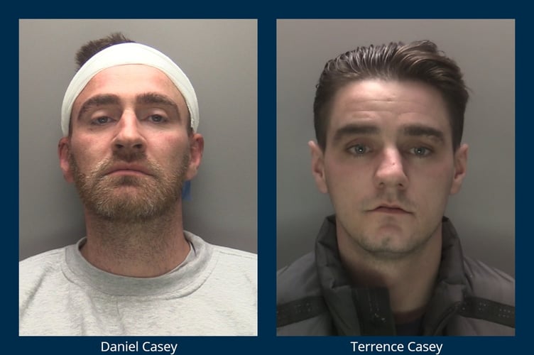 The Casey brothers targeted homes, stealing cars, cash and jewellery.