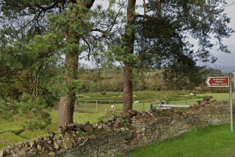 The site of Whitland Abbey