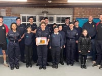 Tenby Cadets receive AED donation