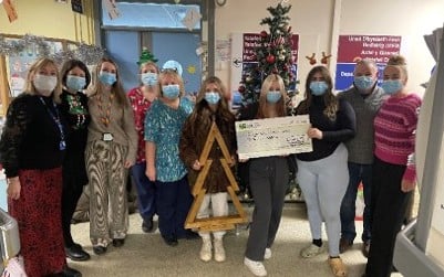 Children from Carmarthenshire Youth Support Service raised £630 for Glangwili Hospital’s Cilgerran Ward by selling handmade crafts.