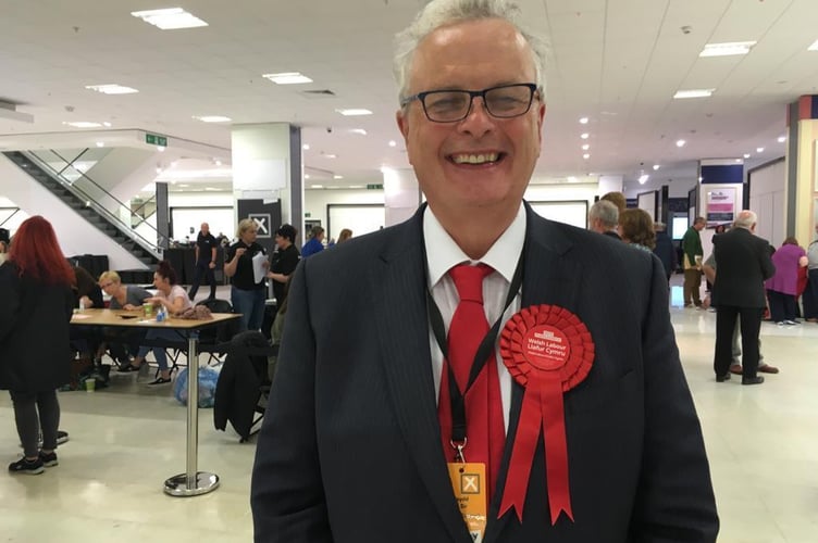 Carmarthenshire councillor Kevin Madge, who is worried about the possible closure of Coleg Sir Gars Ammanford campus (pic by Rob Dalling and free for use for all BBC wire partners)