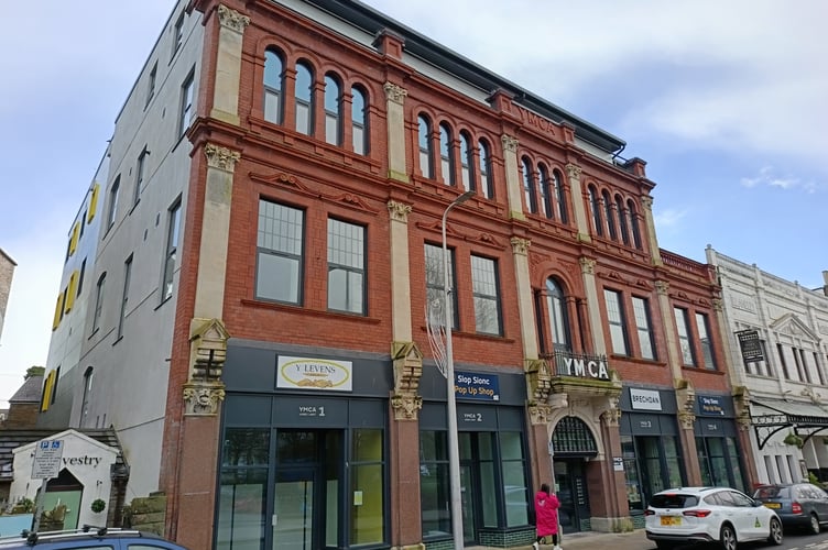 The redeveloped former YMCA building overlooking Spring Gardens, Llanelli (pic Richard Youle and free for use for wire partners) 