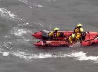 Tenby RNLI race to rescue cliff-chased sheep