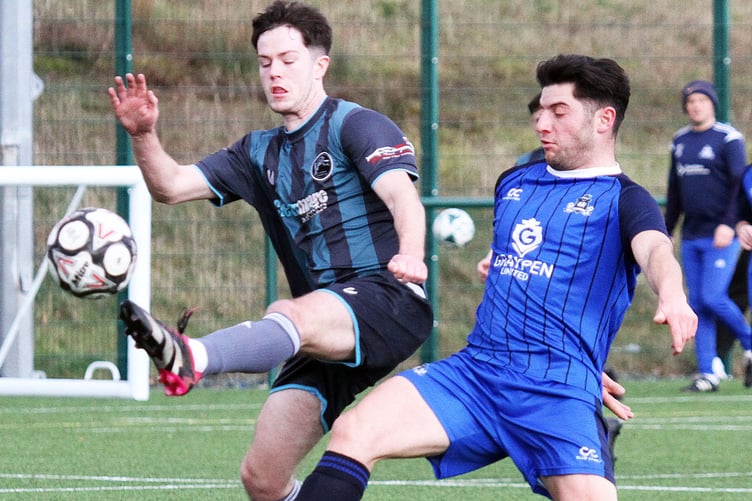 Action from Kilgetty's 3-0 victory against St Ishmaels