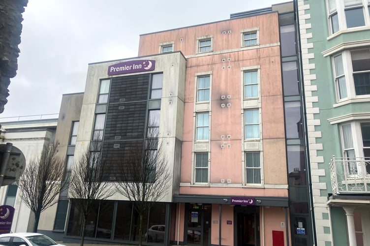 Tenby's Premier Inn, situated on White Lion Street