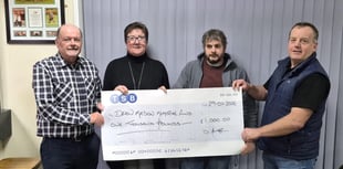 Whitland Motor Club raises £1,000 for CRY charity