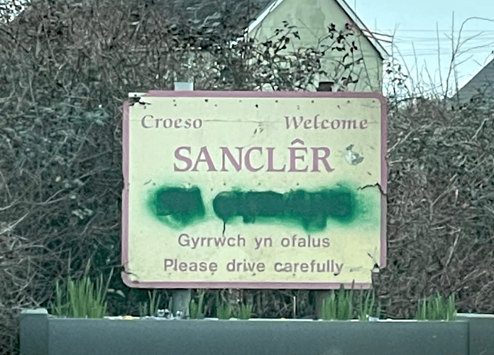 In recent days, there have been several reports of road signs being targeted in locations including St Clears and Burry Port