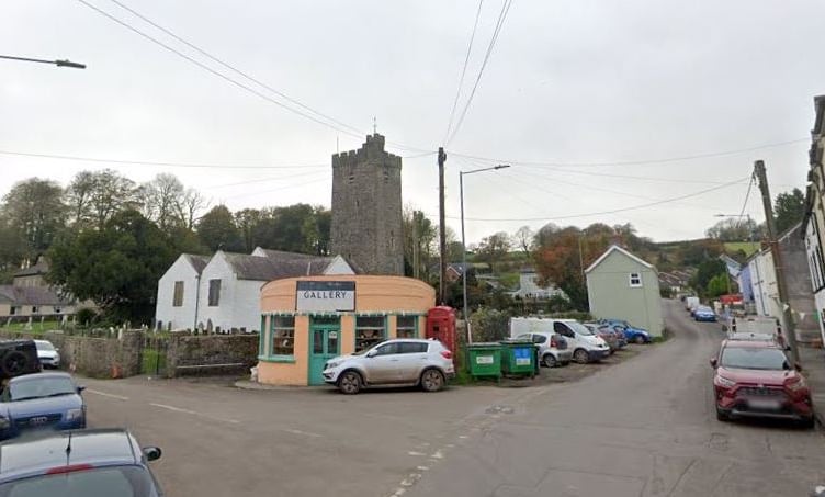 The centre of Llansteffan, where the village primary close is earmarked for closure (Google Maps and free for use) 