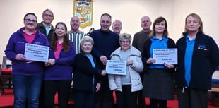 Tenby Freemasons boost local causes with donations