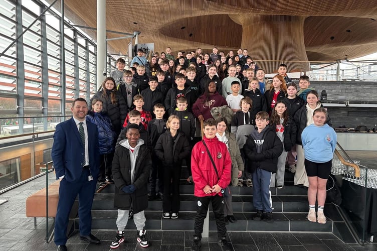 Pupils from Pembroke Dock Community School also headed down to the Bay in Cardiff for a couple of days, with a trip to the Senedd.