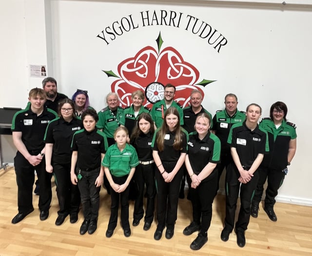 Ysgol Harri Tudur students learn CPR