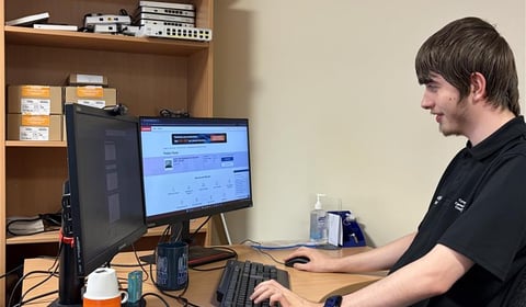 Daniel's apprenticeship success at Carmarthenshire council