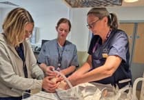 New baby CPR manikin boosts Hywel Dda neonatal training