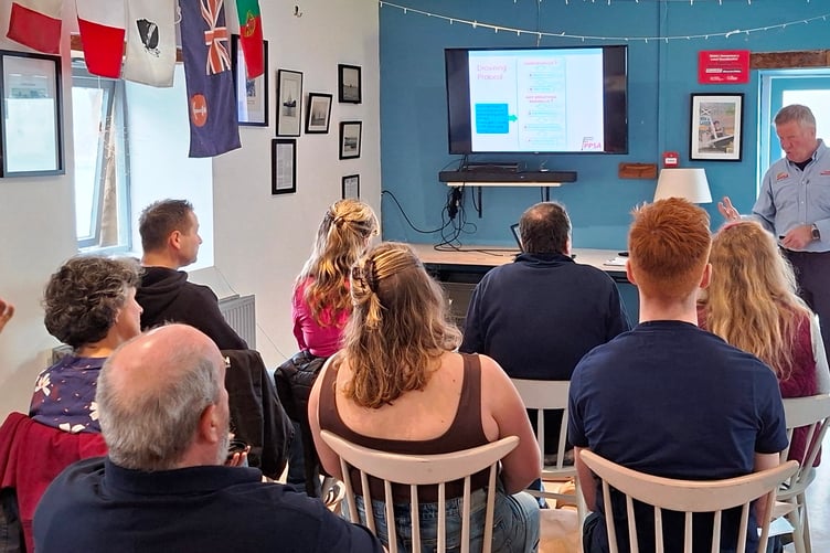 Volunteers doing their RYA First Aid revalidation