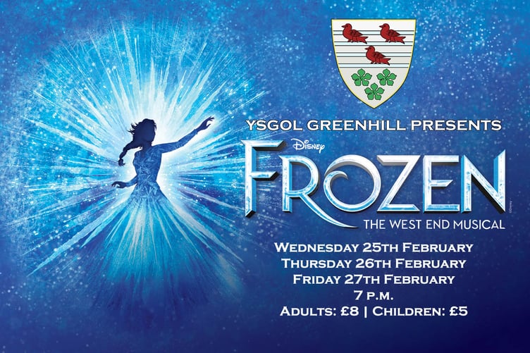 Book to see Frozen at Ysgol Greenhill, Tenby, February 25-27
