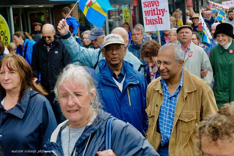 Save Withybush protest, Haverfordwest