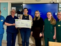Young farmers raise £1,000 for Glangwili Hospital