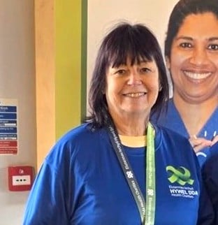 Mandy Doble, who works for the Community Clinics at South Pembrokeshire Hospital