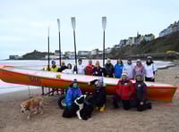 Tenby Rowing Club launches new Celtic Longboat
