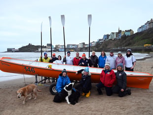 Tenby Rowing Club launches new Celtic Longboat