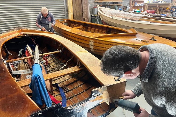 Julian and Robin hard at work